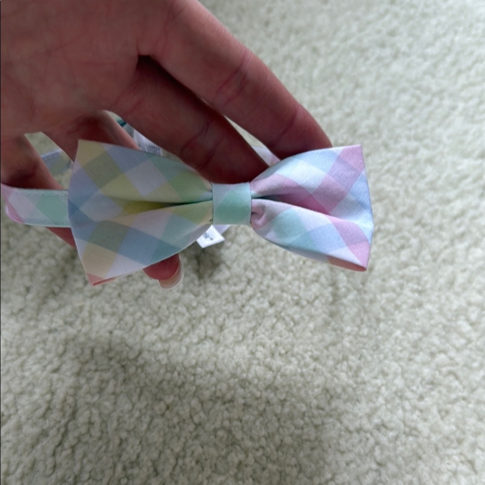 Janie and jack Pastel Plaid Kids Bow Tie